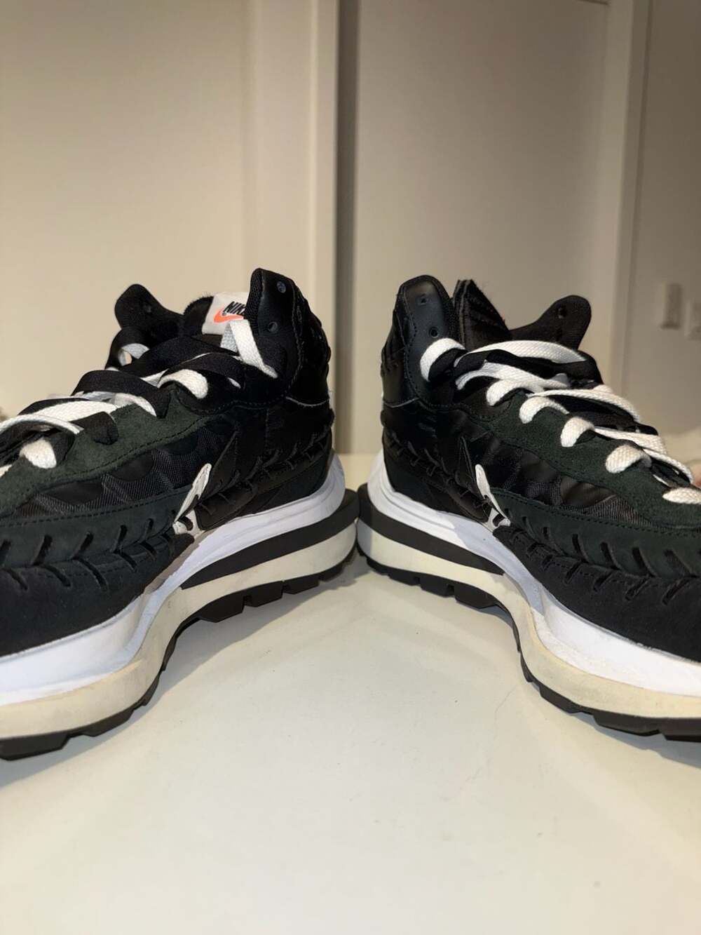 Nike x sacai x Jean Paul Gaultier VaporWaffle Black Size 10 - Picture 10 of 10
